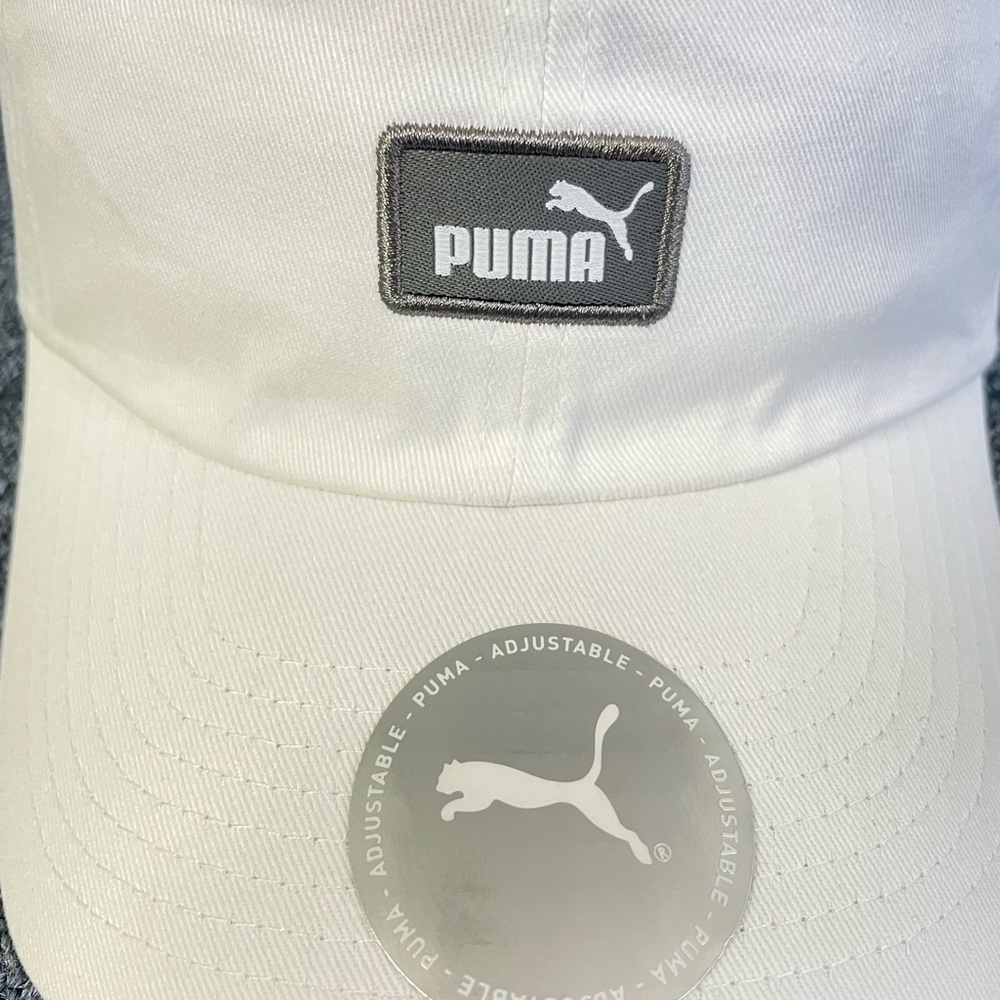 Puma White Adjustable Cap - Picture 3 of 5